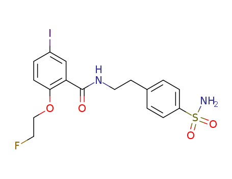 Benzamide,  N-[2-[4-(aminosulfonyl)phenyl]ethyl]-2-(2-fluoroethoxy)-5-iodo-