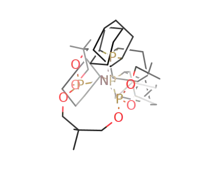 ((CH<sub>3</sub>)2C(CH<sub>2</sub>OP(OCH<sub>2</sub>)2C(CH<sub>3</sub>)2)2)Ni(P(C<sub>6</sub>H<sub>11</sub>-cyclo)3)2