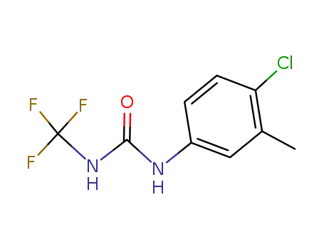 Molecular Structure of 56969-97-2 (Urea, N-(4-chloro-3-methylphenyl)-N'-(trifluoromethyl)-)