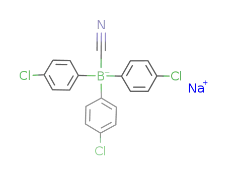 Molecular Structure of 15291-54-0 (Na{(4-Cl-C<sub>6</sub>H<sub>4</sub>)3BCN})