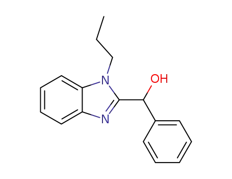 Molecular Structure of 3184-45-0 (1H-Benzimidazole-2-methanol, a-phenyl-1-propyl-)