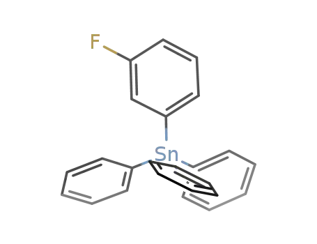 Molecular Structure of 34243-42-0 (Stannane, (3-fluorophenyl)triphenyl-)