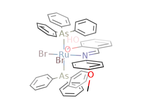 {RuBr<sub>2</sub>(As(C<sub>6</sub>H<sub>5</sub>)3)2(C<sub>6</sub>H<sub>3</sub>(OH)(O)CHNC<sub>6</sub>H<sub>4</sub>CH<sub>3</sub>O)}