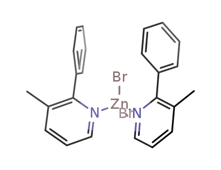 Molecular Structure of 135604-02-3 (bis(3-methyl-2-phenylpyridine)zinc(II) bromide)