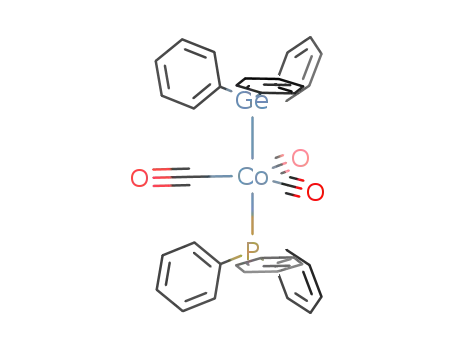 Molecular Structure of 63815-03-2 (Cobalt, tricarbonyl(triphenylgermyl)(triphenylphosphine)-)