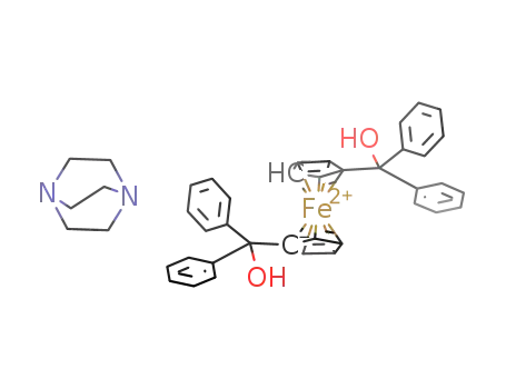 ferrocene-1,1'-diylbis(diphenylmethanol) * 1,4-diazabicyclo[2.2.2]octane