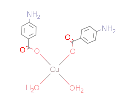 Molecular Structure of 82389-74-0 (bis(4-aminobenzoato)diaquocopper(II))