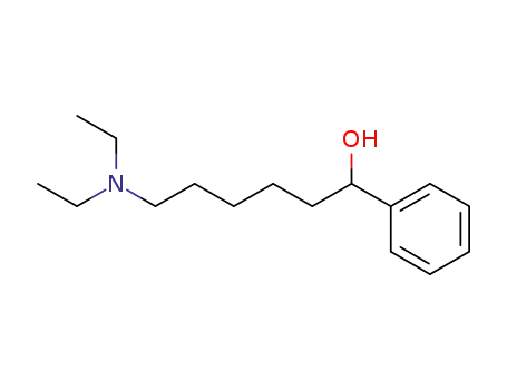 Molecular Structure of 64132-19-0 (Benzenemethanol, a-[5-(diethylamino)pentyl]-)