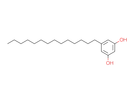 Molecular Structure of 80368-57-6 (1,3-Benzenediol, 5-tetradecyl-)