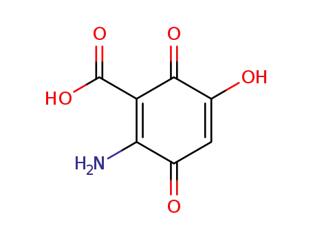 Molecular Structure of 519-20-0 (1,4-Cyclohexadiene-1-carboxylic acid,2-amino-5-hydroxy-3,6-dioxo- )