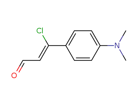 Molecular Structure of 191874-94-9 (3-chloro-4-(dimethylamino)cinnamic aldehyde)