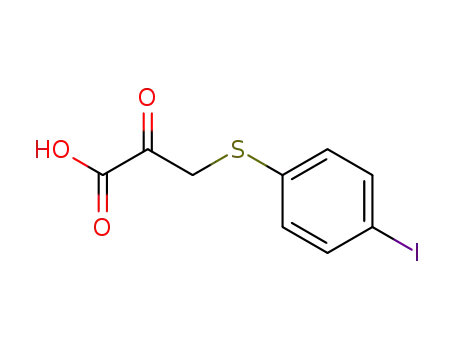 Molecular Structure of 667422-87-9 ((4-iodo-phenylsulfanyl)-pyruvic acid)
