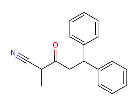 Molecular Structure of 101733-78-2 (2-methyl-3-oxo-5,5-diphenyl-valeronitrile)