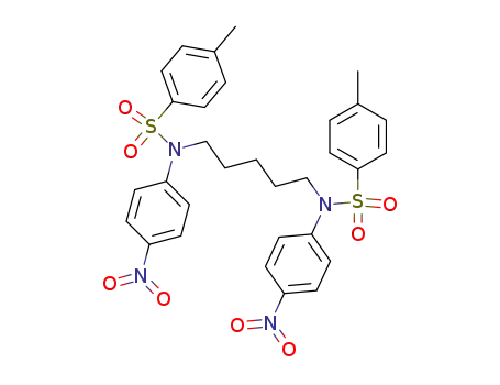 1,5-bis-[4-nitro-<i>N</i>-(toluene-4-sulfonyl)-anilino]-pentane