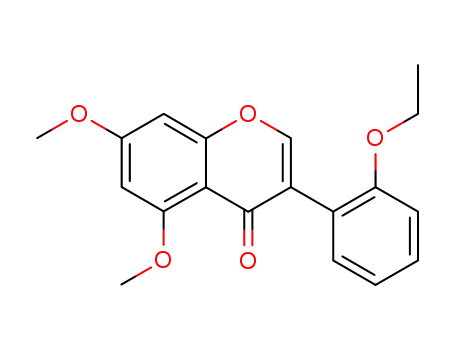 Molecular Structure of 110937-81-0 (3-(2-ethoxy-phenyl)-5,7-dimethoxy-chromen-4-one)