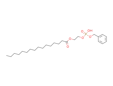 Molecular Structure of 103044-95-7 (phosphoric acid benzyl ester-(2-palmitoyloxy-ethyl ester))