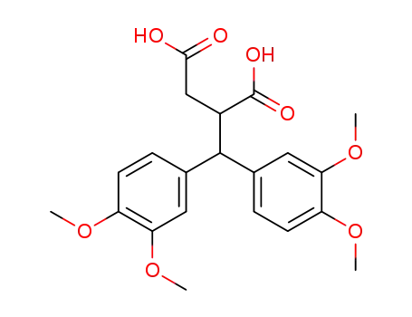 (3,4,3',4'-tetramethoxy-benzhydryl)-succinic acid