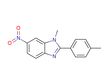 Molecular Structure of 109591-59-5 (1-methyl-6-nitro-2-<i>p</i>-tolyl-1<i>H</i>-benzimidazole)