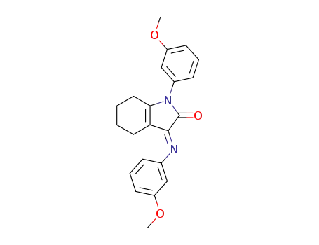 Molecular Structure of 112744-82-8 (1-(3-methoxy-phenyl)-3-(3-methoxy-phenylimino)-1,3,4,5,6,7-hexahydro-indol-2-one)