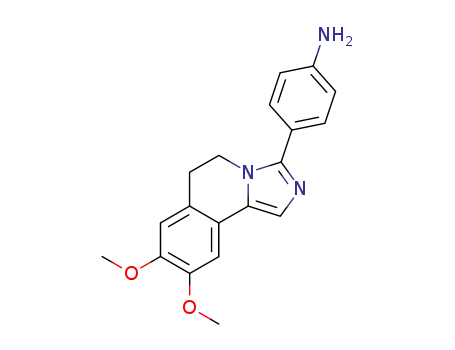 4-(8,9-dimethoxy-5,6-dihydro-imidazo[5,1-<i>a</i>]isoquinolin-3-yl)-aniline