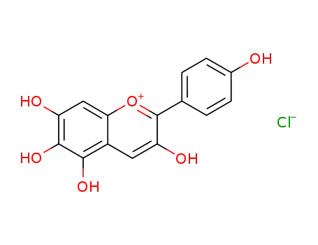 Molecular Structure of 25041-66-1 (Aurantinidin chloride)