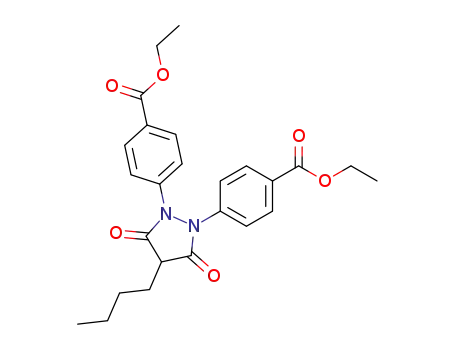 4,4'-(4-butyl-3,5-dioxo-pyrazolidine-1,2-diyl)-bis-benzoic acid diethyl ester