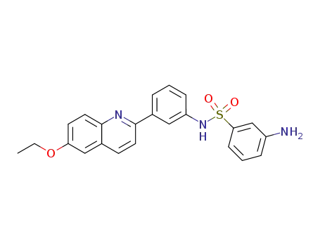 3-amino-benzenesulfonic acid-[3-(6-ethoxy-[2]quinolyl)-anilide]