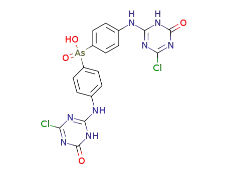 bis-[4-(4-chloro-6-oxo-1,6-dihydro-[1,3,5]triazin-2-ylamino)-phenyl]-arsinic acid