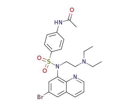<i>N</i>-acetyl-sulfanilic acid-[(6-bromo-[8]quinolyl)-(2-diethylamino-ethyl)-amide]