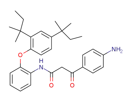 3-(4-amino-phenyl)-3-oxo-propionic acid-[2-(2,4-di-<i>tert</i>-pentyl-phenoxy)-anilide]