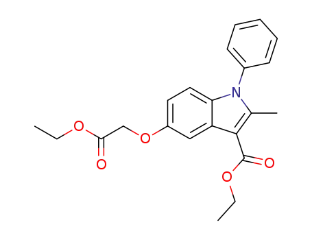 (3-ethoxycarbonyl-2-methyl-1-phenyl-indol-5-yloxy)-acetic acid ethyl ester