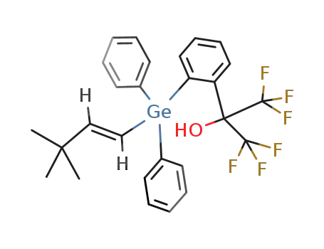 (E)-(3,3-dimethyl-1-bytenyl)diphenyl-(2-[2,2,2-trifluoro-1-hydroxy-1-(trifluoromethyl)ethyl]phenyl)germane