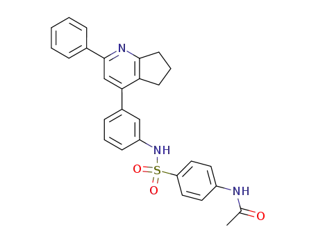 <i>N</i>-acetyl-sulfanilic acid-[3-(2-phenyl-6,7-dihydro-5<i>H</i>-[1]pyrindin-4-yl)-anilide]