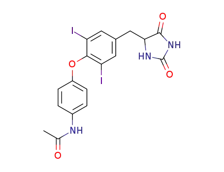 5-[4-(4-acetylamino-phenoxy)-3,5-diiodo-benzyl]-imidazolidine-2,4-dione
