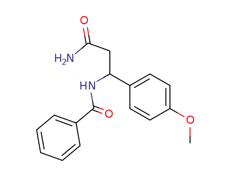 3-benzoylamino-3-(4-methoxy-phenyl)-propionic acid amide