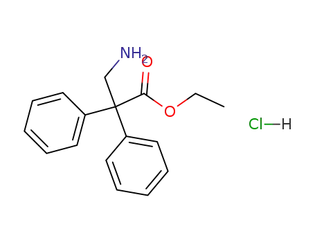 Benzeneacetic acid, a-(aminomethyl)-a-phenyl-, ethyl ester,
hydrochloride