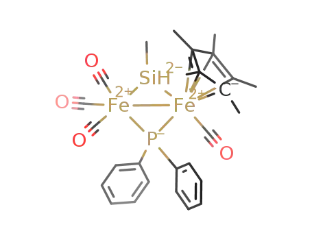 (η(5)-C5Me5)Fe2(CO)4(μ-SiMeH)(μ-PPh2)
