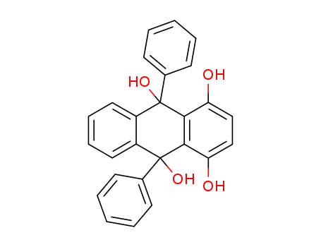Molecular Structure of 122924-85-0 (9,10-diphenyl-9,10-dihydro-anthracene-1,4,9,10-tetraol)