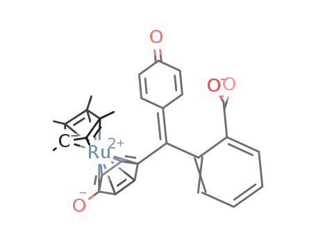 ((OC<sub>6</sub>H<sub>4</sub>)2CC<sub>6</sub>H<sub>4</sub>(COO))Ru(C<sub>5</sub>(CH<sub>3</sub>)5)<sup>(1-)</sup>