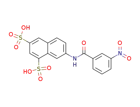 Molecular Structure of 157871-80-2 (7-(3-nitro-benzoylamino)-naphthalene-1,3-disulfonic acid)