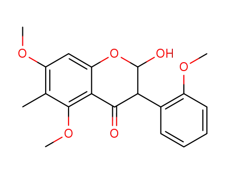 2-hydroxy-5,7-dimethoxy-3-(2-methoxy-phenyl)-6-methyl-chroman-4-one