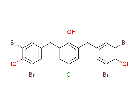 4-chloro-2,6-bis-(3,5-dibromo-4-hydroxy-benzyl)-phenol