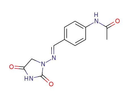 Molecular Structure of 100517-88-2 (1-(4-acetylamino-benzylidenamino)-imidazolidine-2,4-dione)