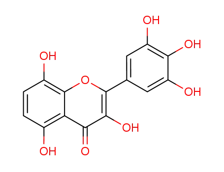 Molecular Structure of 90332-28-8 (4H-1-Benzopyran-4-one, 3,5,8-trihydroxy-2-(3,4,5-trihydroxyphenyl)-)
