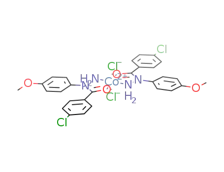 Molecular Structure of 257297-50-0 (Co(C<sub>14</sub>H<sub>13</sub>N<sub>2</sub>O<sub>2</sub>Cl)2Cl<sub>2</sub>)