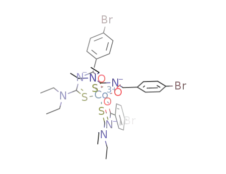 Co(((C<sub>2</sub>H<sub>5</sub>)2N)CSNCOC<sub>6</sub>H<sub>4</sub>Br)3