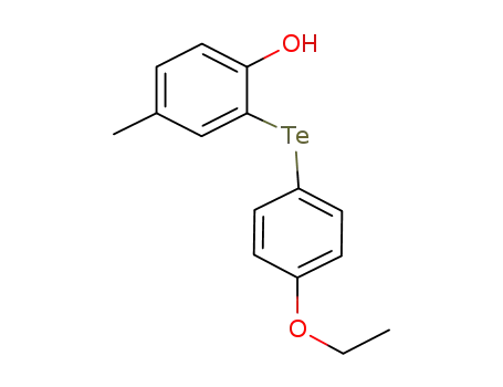 Molecular Structure of 139693-91-7 (Phenol, 2-[(4-ethoxyphenyl)telluro]-4-methyl-)
