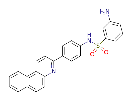 3-amino-benzenesulfonic acid-(4-benzo[<i>f</i>]quinolin-3-yl-anilide)