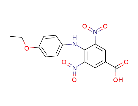 Molecular Structure of 299965-43-8 (3,5-dinitro-4-<i>p</i>-phenetidino-benzoic acid)