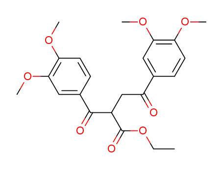 4-(3,4-dimethoxy-phenyl)-4-oxo-2-veratroyl-butyric acid ethyl ester